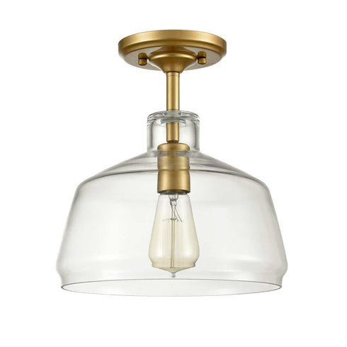 Modern Brass Ceiling Lights Glass Ceiling Lighting Semi Flush Mount